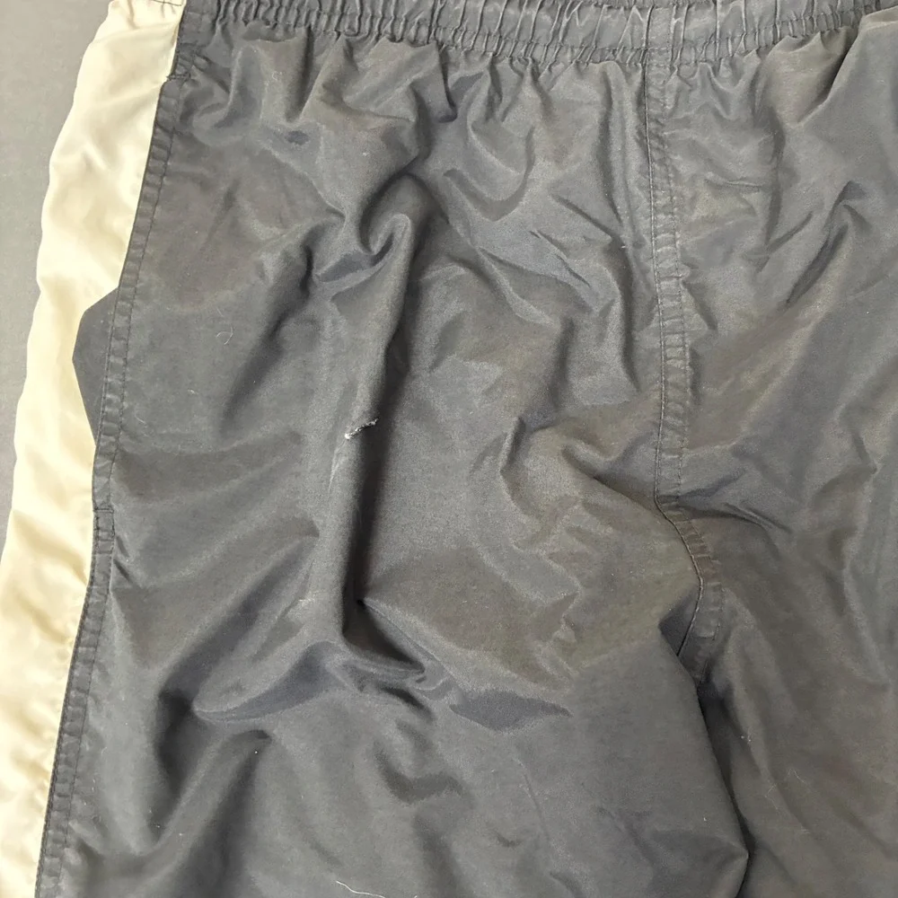 Vintage Y2K Nike Black Trackpants Men's Size Medium White Side Stripes
